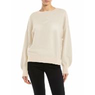 Picture of REPLAY WOMEN'S OVERSIZED VISCOSE JUMPER IN WINTER WHITE 1