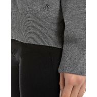 Picture of REPLAY WOMEN'S OVERSIZED VISCOSE JUMPER IN IRON MELANGE 3