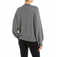 Picture of REPLAY WOMEN'S OVERSIZED VISCOSE JUMPER IN IRON MELANGE 2