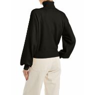 Picture of REPLAY WOMEN'S OVERSIZED TURTLE-NECK JUMPER IN BLACK 2