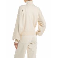 Picture of REPLAY WOMEN'S OVERSIZED TURTLE-NECK JUMPER IN WINTER WHITE 2