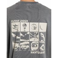 Picture of REPLAY MEN'S INC HUMAN LONG-SLEEVED T-SHIRT WITH PRINTS IN STONED GREY 3