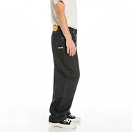Picture of REPLAY MEN'S INC PITMAN RELAXED-FIT JEANS 12.5 OZ BLACK COTTON DENIM IN BLACK DELAVÉ 2