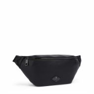 Picture of REPLAY MEN'S HAMMERED PU BELT BAG WITH DIAMOND LOGO IN BLACK 2