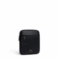 Picture of REPLAY MEN'S HAMMERED PU CROSSBODY BAG WITH DIAMOND LOGO IN BLACK 2
