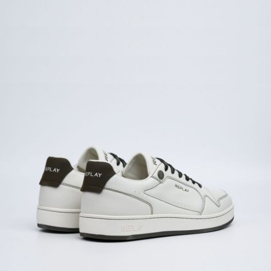 Show details for REPLAY MEN'S SMASH CHOICE 3 S SNEAKERS IN OFF WHITE GREEN 3 - FanPoint Picture of REPLAY MEN'S SMASH CHOICE 3 S SNEAKERS IN OFF WHITE GREEN 3