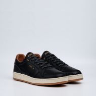 Picture of REPLAY MEN'S SMASH FINE 3 SNEAKERS IN BLACK CUOIO 2