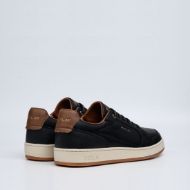 Picture of REPLAY MEN'S SMASH FINE 3 SNEAKERS IN BLACK CUOIO 3