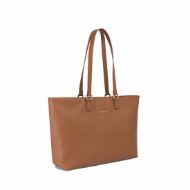 Picture of REPLAY WOMEN'S SOLID-COLOUR SHOPPER WITH LOGO IN CARAMEL CAFE 2