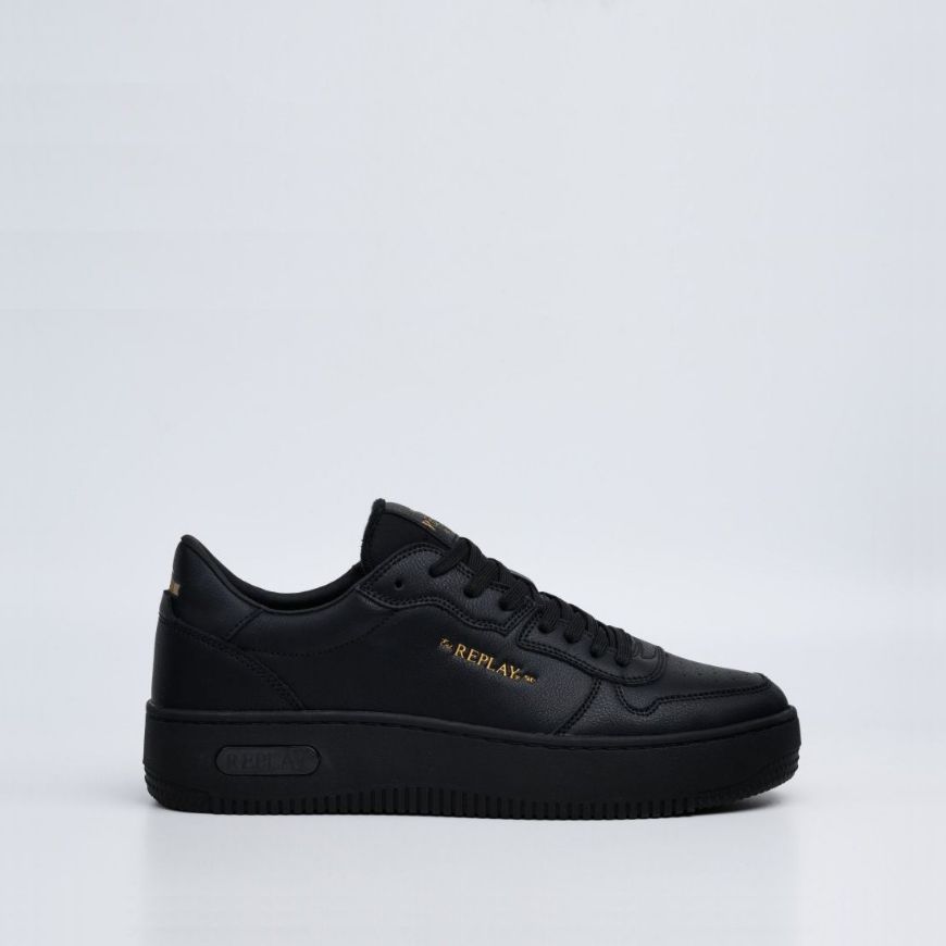 Picture of REPLAY MEN'S EPIC HIGH M BASE BLOCK SNEAKERS IN BLACK
