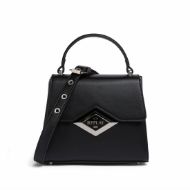 Picture of REPLAY WOMEN'S BAG IN SOFT PU WITH METALLIC DIAMOND LOGO IN BLACK 1