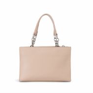 Picture of REPLAY WOMEN'S SOLID-COLOURED BAG WITH CHAIN HANDLE AND SHOULDER STRAP IN MOON LIGHT 3