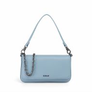 Picture of REPLAY WOMEN'S PLAIN PU BAG WITH CHAIN AND PU STRAPS IN ENDLESS SKY 1