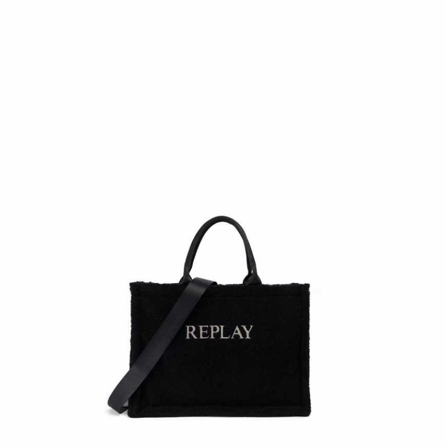 Снимка на REPLAY ДАМСКА ЧАНТА TEDDY ECO FUR SHOPPER BAG В ЧЕРНО
