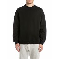 Picture of REPLAY MEN'S RELAXED-FIT SWEATSHIRT IN BLACK 1
