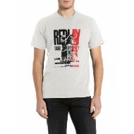 Снимка на REPLAY МЪЖКА REGULAR-FIT ПАМУЧНА БЛУЗА С ПРИНТ REPLAY TOUR В БЯЛО 1