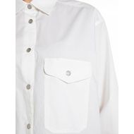 Picture of REPLAY WOMEN'S OVERSIZED POPLIN SHIRT IN WHITE 5