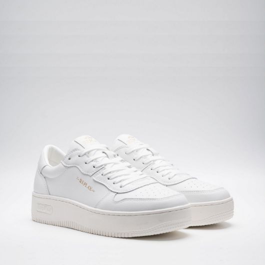 Show details for REPLAY MEN'S EPIC HIGH M BASE BLOCK SNEAKERS IN WHITE 2 - FanPoint Picture of REPLAY MEN'S EPIC HIGH M BASE BLOCK SNEAKERS IN WHITE 2