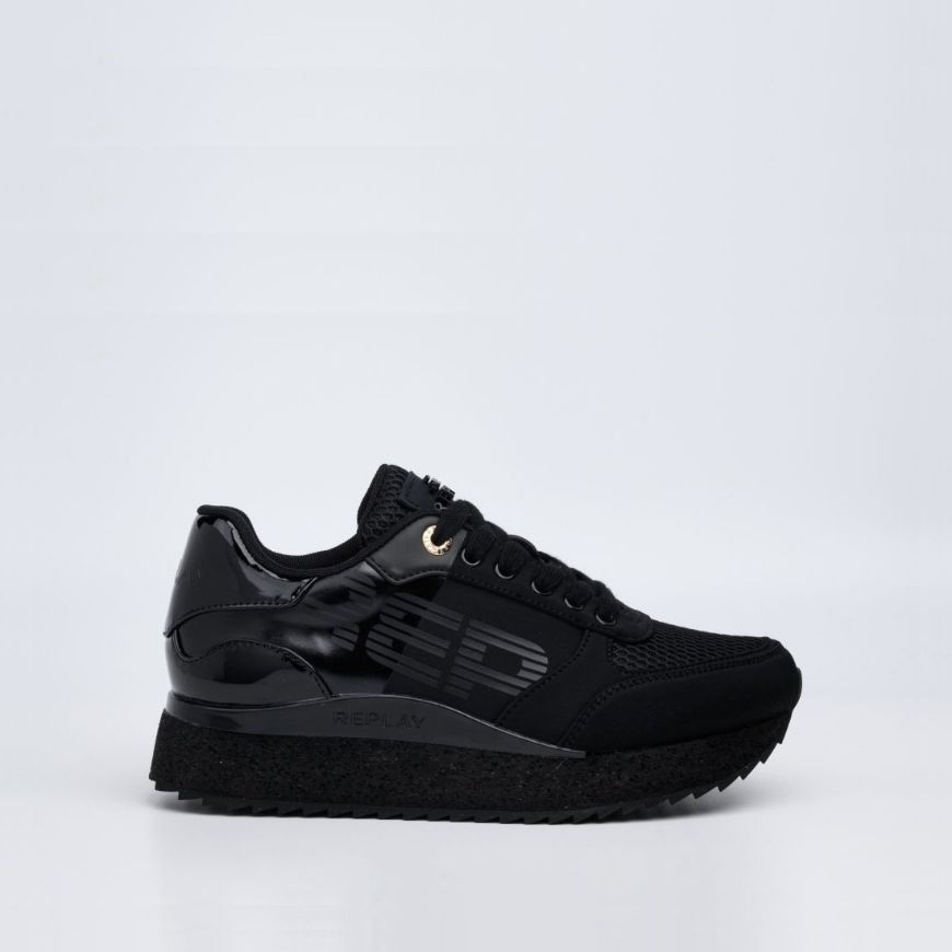 Picture of REPLAY WOMEN'S PENNY MYTH SNEAKERS IN BLACK