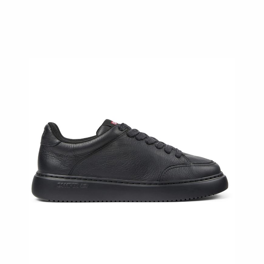 Picture of CAMPER WOMEN'S RUNNER K21 LEATHER SNEAKERS IN BLACK