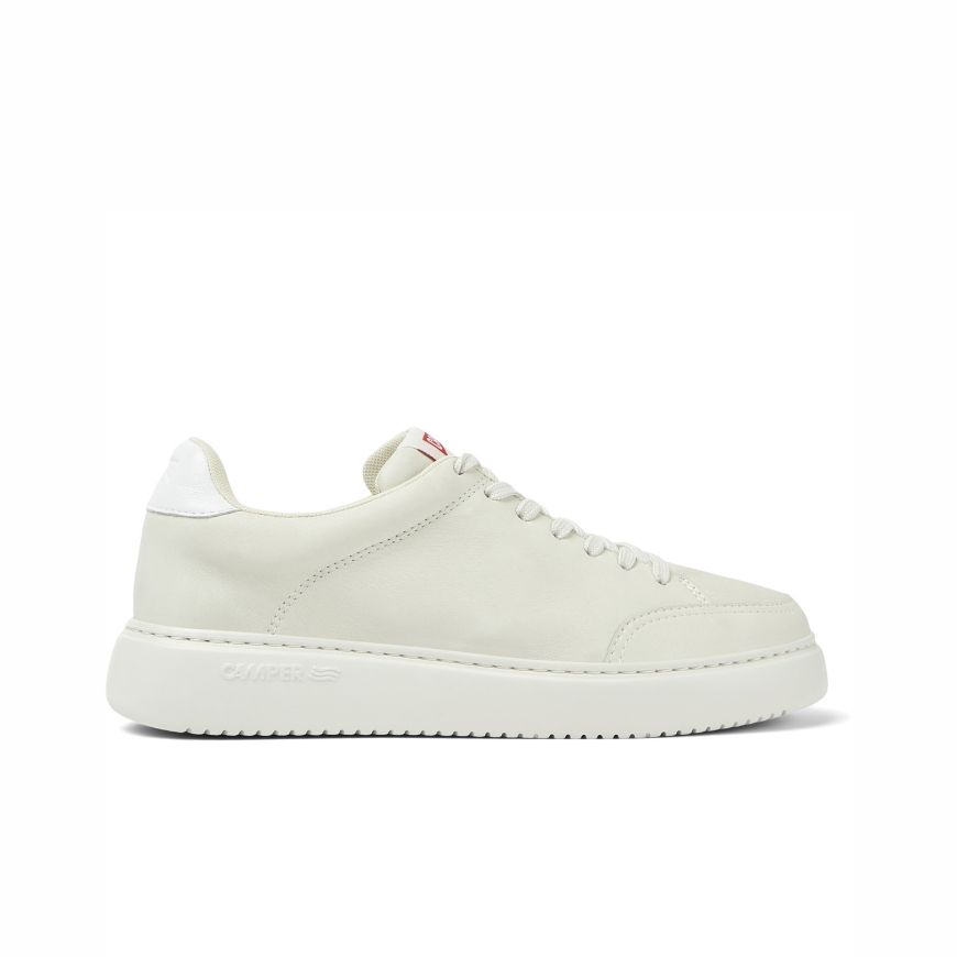 Picture of CAMPER WOMEN'S RUNNER K21 LEATHER SNEAKERS IN WHITE