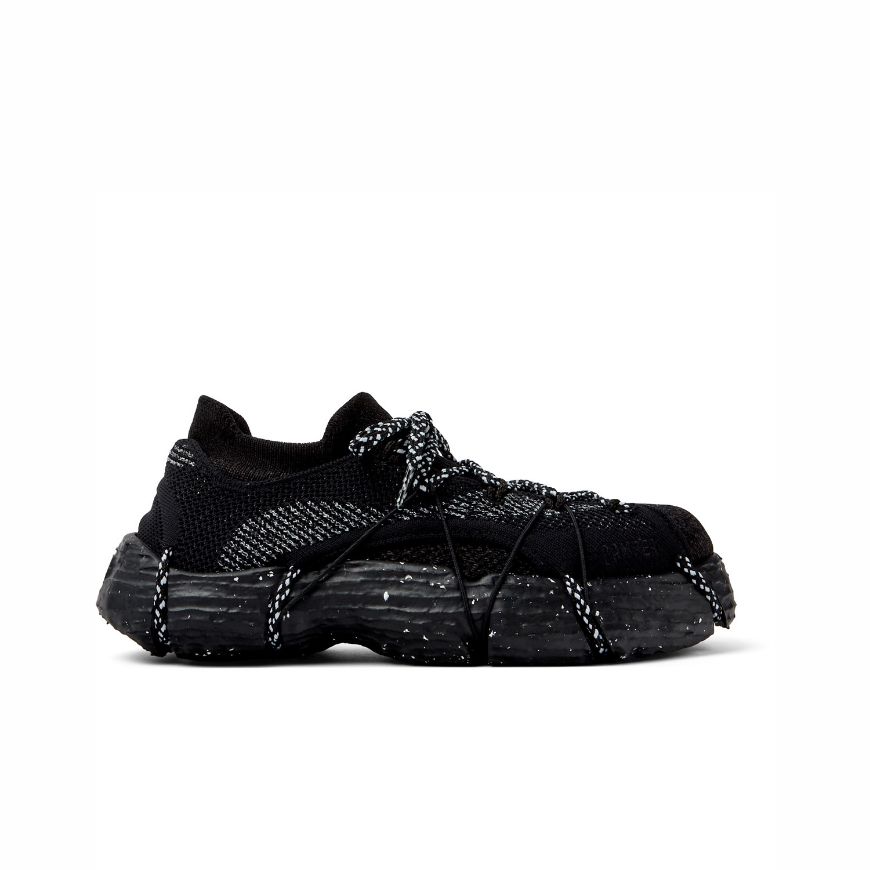 Picture of CAMPER WOMEN'S ROKU TEXTILE SNEAKERS IN BLACK