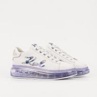 Picture of KARL LAGERFELD WOMEN'S KAPRI KUSHION SIGNIA GLITTERFLOW IN WHITE 2