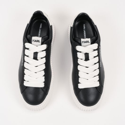 Show details for KARL LAGERFELD MEN'S KAPRIKA LONG LOGO LACE IN BLACK 3 - FanPoint Picture of KARL LAGERFELD MEN'S KAPRIKA LONG LOGO LACE IN BLACK 3