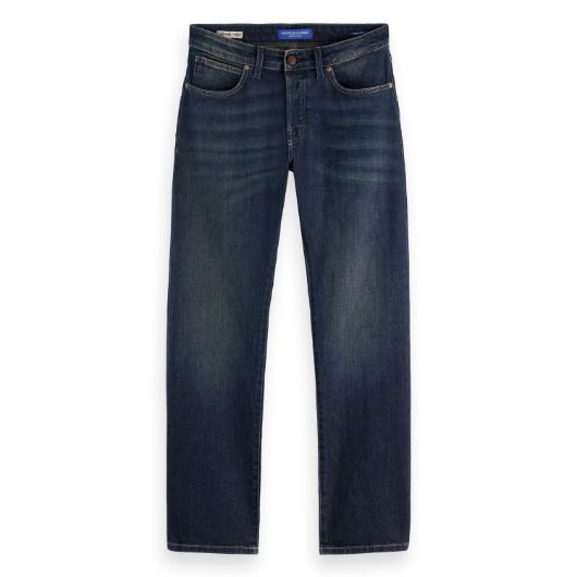Показвай детайлите за SCOTCH&SODA MEN'S THE ZEE STRAIGHT JEANS - PAINT IT BLAUW 1 - FanPoint Снимка на SCOTCH&SODA MEN'S THE ZEE STRAIGHT JEANS - PAINT IT BLAUW 1