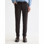 Снимка на SCOTCH&SODA MEN'S SEASONAL CORE - MOTT - TAILORED JERSEY YARN DYED CHINO IN DARK GREY 4