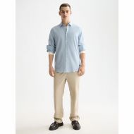 Снимка на SCOTCH&SODA MEN'S YARN-DYED STRIPE SHIRT IN MEDIUM BLUE/ GREEN STRIPES 8