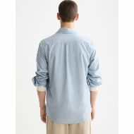 Снимка на SCOTCH&SODA MEN'S YARN-DYED STRIPE SHIRT IN MEDIUM BLUE/ GREEN STRIPES 6