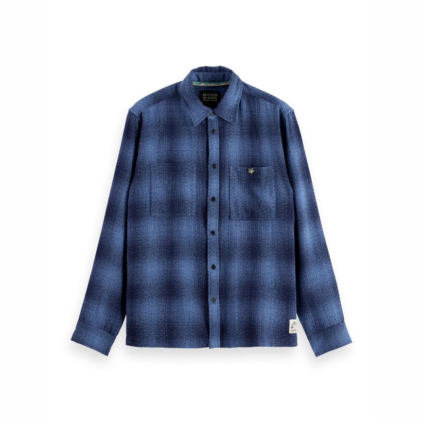 Снимка на SCOTCH&SODA MEN'S SHADOW CHECK SHIRT IN NAVY