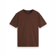 Снимка на SCOTCH&SODA MEN'S SEASONAL CORE - REGULAR FIT LOGO T-SHIRT IN DARK BROWN 1