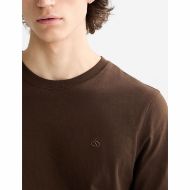 Снимка на SCOTCH&SODA MEN'S SEASONAL CORE - REGULAR FIT LOGO T-SHIRT IN DARK BROWN 6