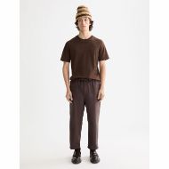 Снимка на SCOTCH&SODA MEN'S SEASONAL CORE - REGULAR FIT LOGO T-SHIRT IN DARK BROWN 7
