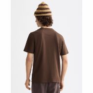 Снимка на SCOTCH&SODA MEN'S SEASONAL CORE - REGULAR FIT LOGO T-SHIRT IN DARK BROWN 5