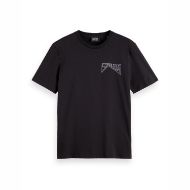 Снимка на SCOTCH&SODA MEN'S REGULAR FIT LEFT CHEST LOGO T-SHIRT IN DARK GREY 1