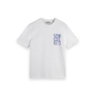 Снимка на SCOTCH&SODA MEN'S REGULAR FIT LEFT CHEST LOGO T-SHIRT IN WHITE 1