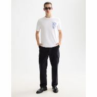 Снимка на SCOTCH&SODA MEN'S REGULAR FIT LEFT CHEST LOGO T-SHIRT IN WHITE 7