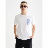 Снимка на SCOTCH&SODA MEN'S REGULAR FIT LEFT CHEST LOGO T-SHIRT IN WHITE 4