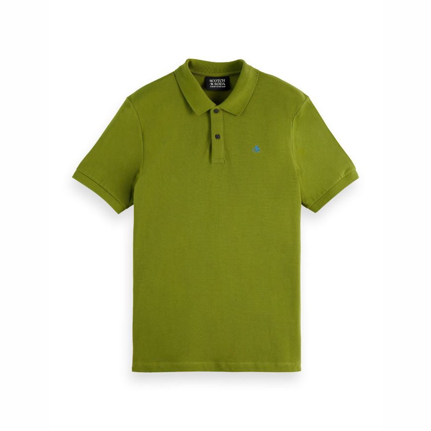Снимка на SCOTCH&SODA MEN'S SEASONAL CORE - REGULAR FIT POLO IN GREEN