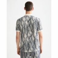 Снимка на SCOTCH&SODA MEN'S MICRO ALLOVER PRINT REGULAR FIT POLO IN WHITE 5