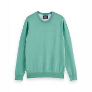 Снимка на SCOTCH&SODA MEN'S SEASONAL CORE - REGULAR FIT ECOVERO BLEND CREWNECK IN GREEN 1