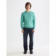 Снимка на SCOTCH&SODA MEN'S SEASONAL CORE - REGULAR FIT ECOVERO BLEND CREWNECK IN GREEN 6