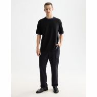 Снимка на SCOTCH&SODA MEN'S RELAXED FIT BOUND NECKLINE T-SHIRT IN DARK GREY 6