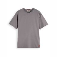 Снимка на SCOTCH&SODA MEN'S RAW EDGE T-SHIRT IN GREY MELANGE 1