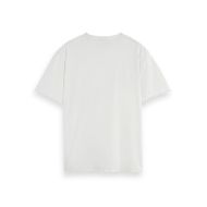 Снимка на SCOTCH&SODA MEN'S RAW EDGE T-SHIRT IN WHITE 2