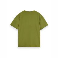 Снимка на SCOTCH&SODA MEN'S RAW EDGE T-SHIRT IN DARK GREEN 2