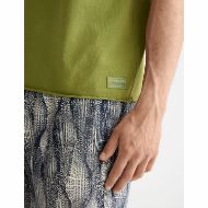 Снимка на SCOTCH&SODA MEN'S RAW EDGE T-SHIRT IN DARK GREEN 6